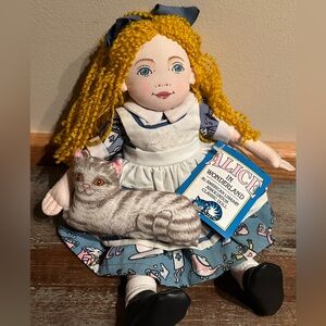Vintage Alice in Wonderland American Library Association Classic Doll NTW & cat